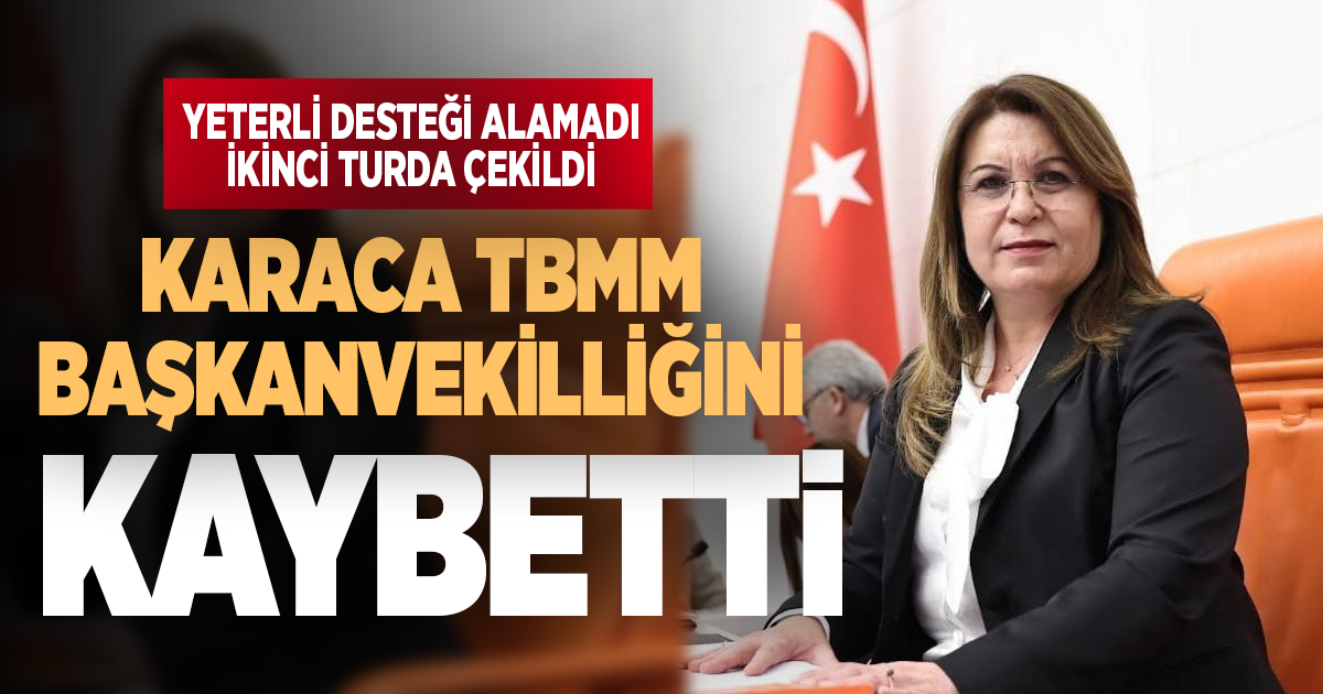 CHP Denizli Milletvekili Karaca, TBMM başkanvekilliği seçimini kaybetti