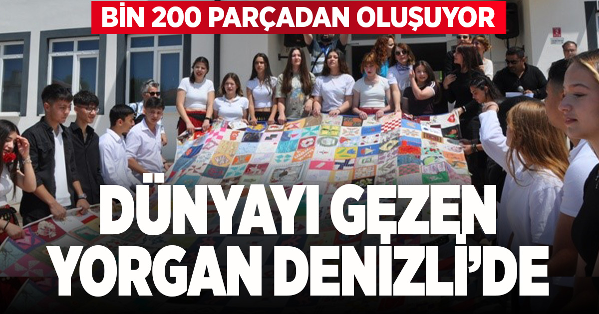 Dünyayı gezen yorgan Denizli’de