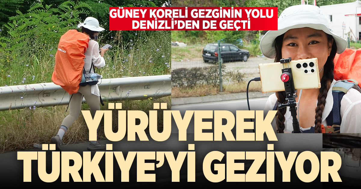 Güney Koreli gezgin yürüyerek Türkiye’yi geziyor