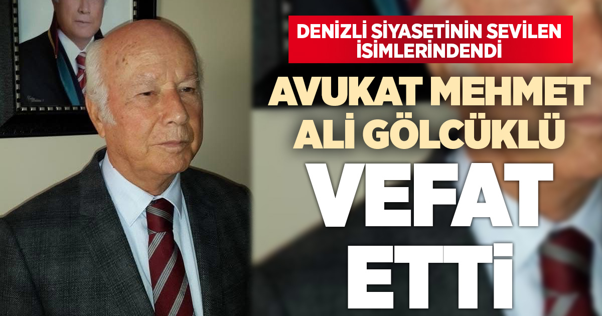 Avukat Mehmet Ali Gölcüklü yaşamını yitirdi