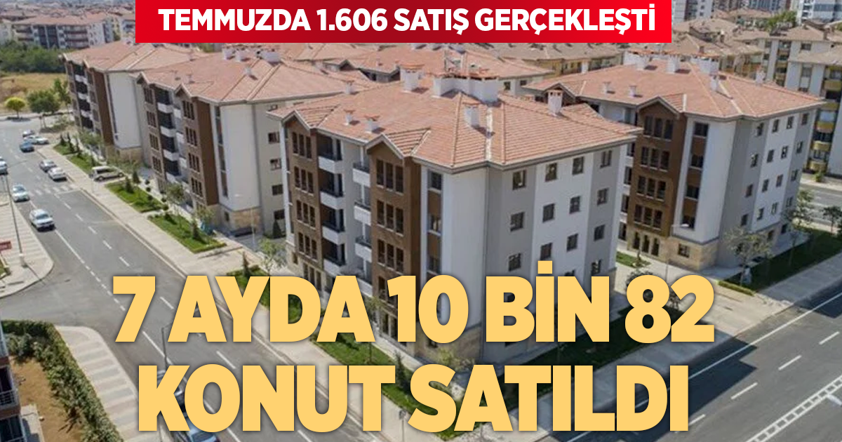 7 AYDA 10 BİN 82 KONUT SATILDI