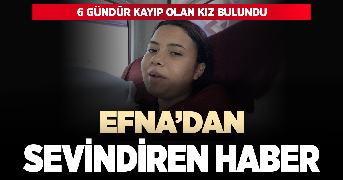 12 yaşındaki Efna’dan sevindiren haber