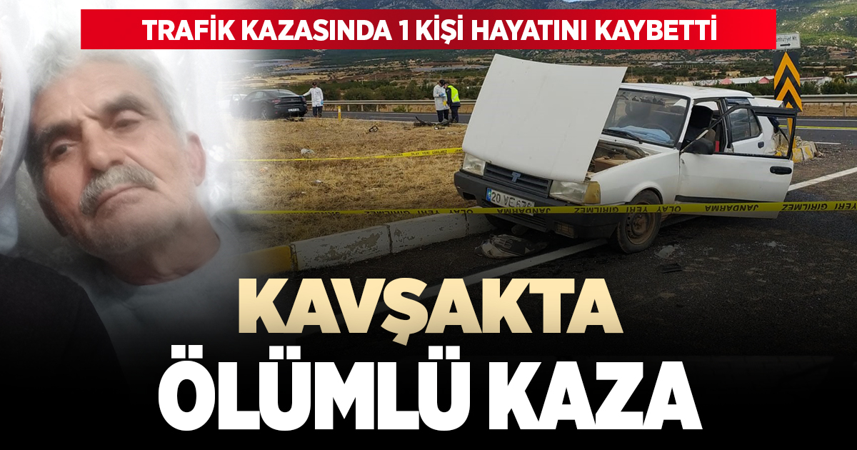 Kontrolsüz kavşakta ölümlü kaza