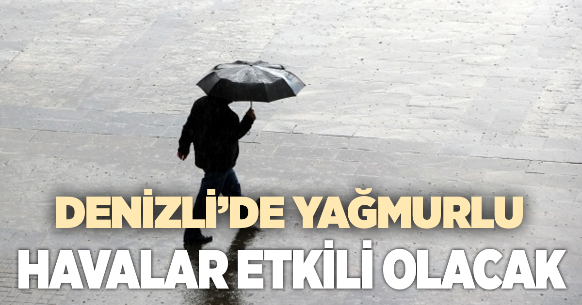 Denizli’de Hava Serinliyor, Yağmur Geliyor