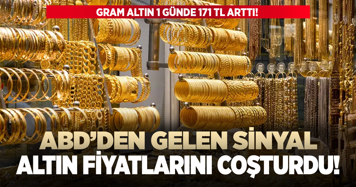 ABD'den gelen sinyaller altın fiyatlarını coşturdu