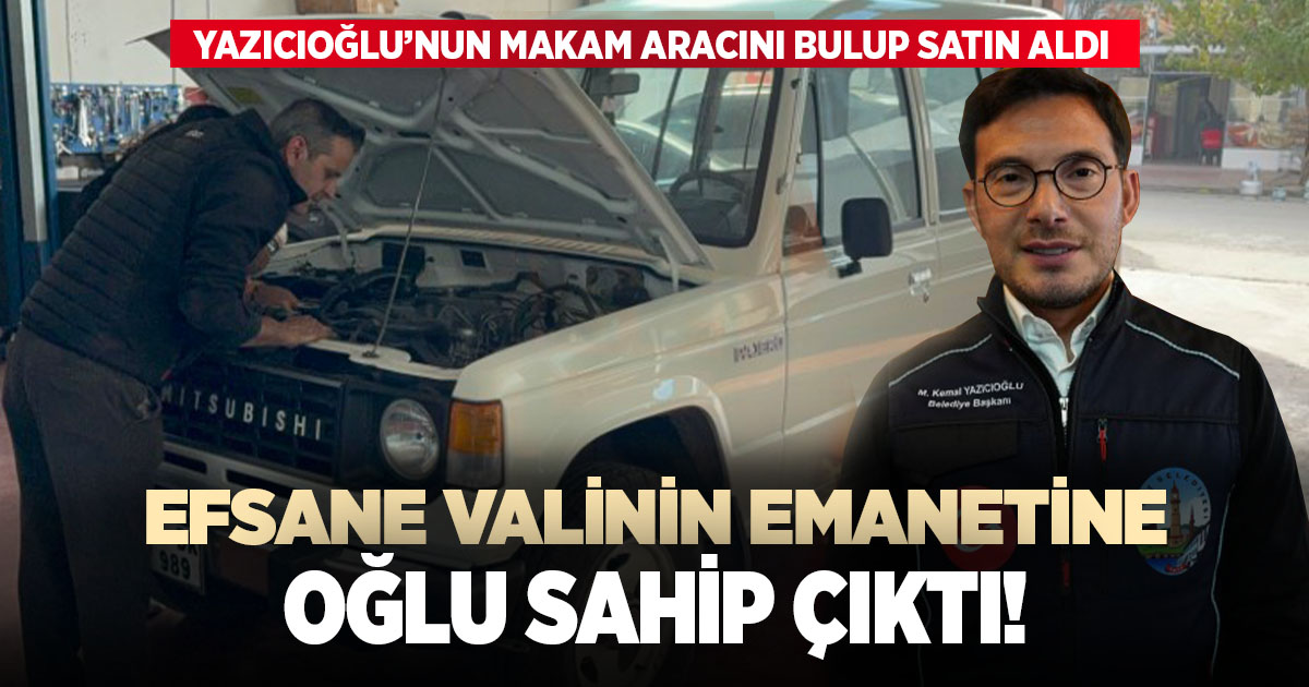 Efsane valinin oğlu babasının emanetine sahip çıktı