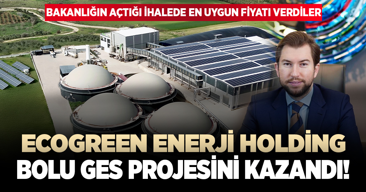 Ecogreen Enerji Bolu GES projesini kazandı!