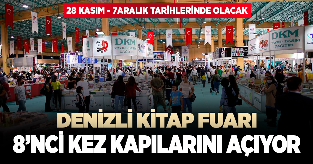8'nci Denizli kitap fuarı başlıyor