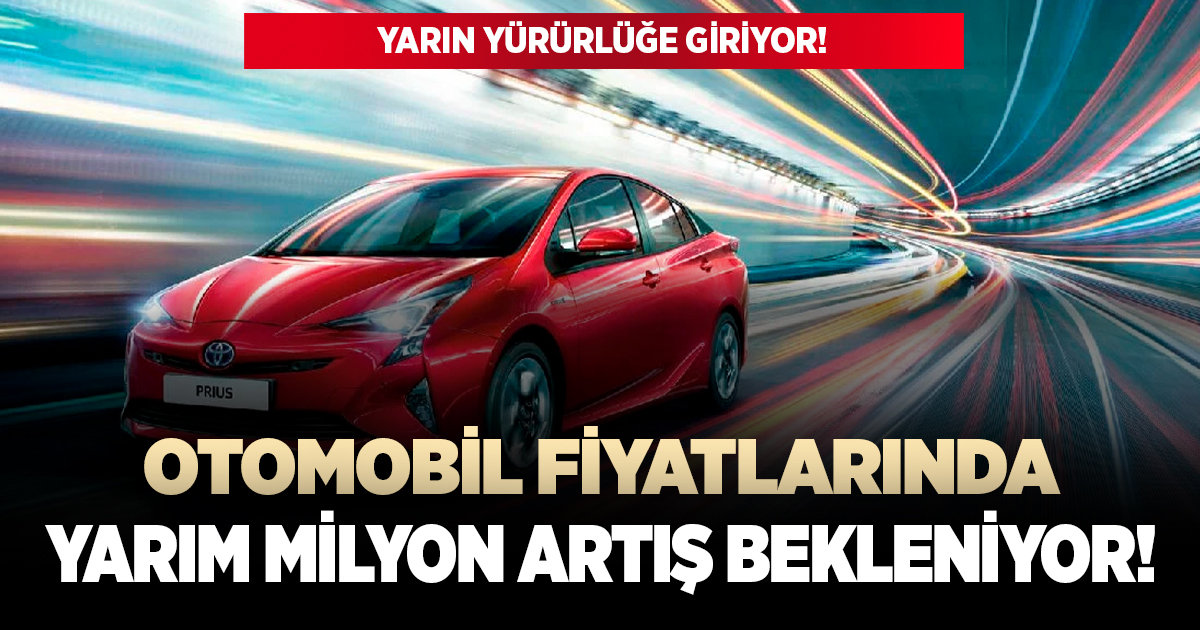 Otomobillere ek vergi yükü geliyor!