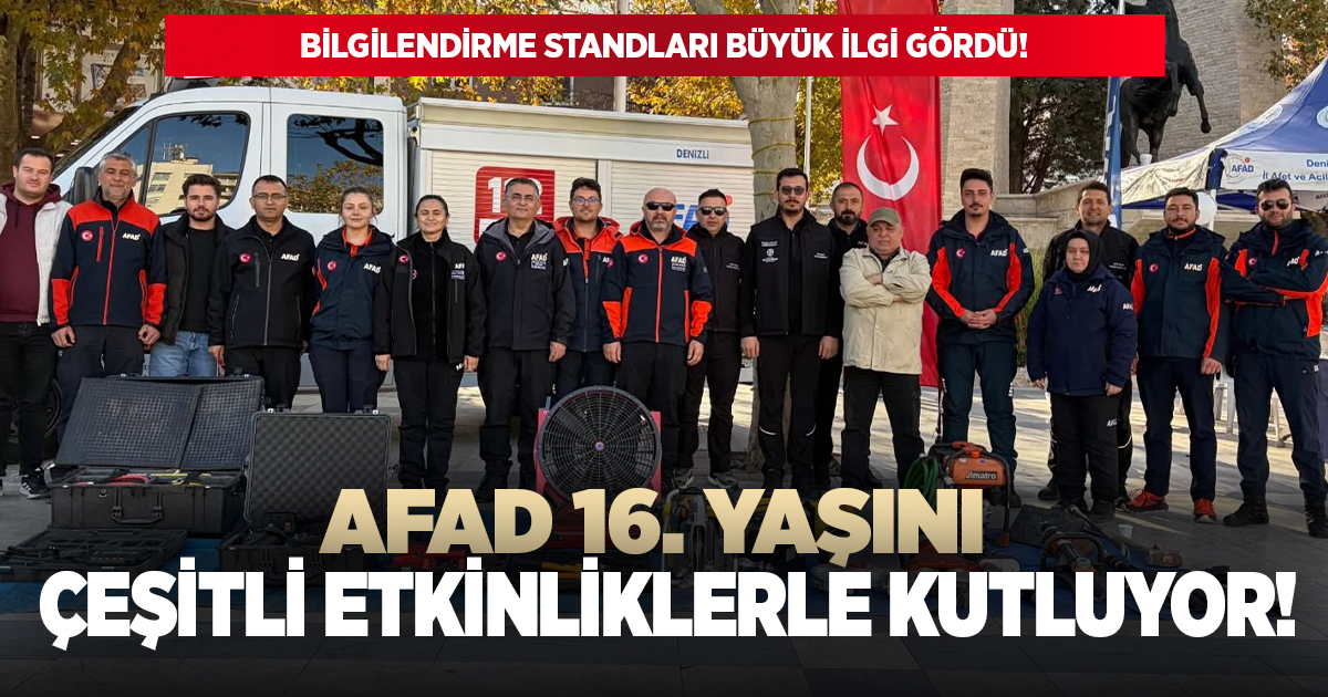 AFAD 16. yaşını kutluyor!