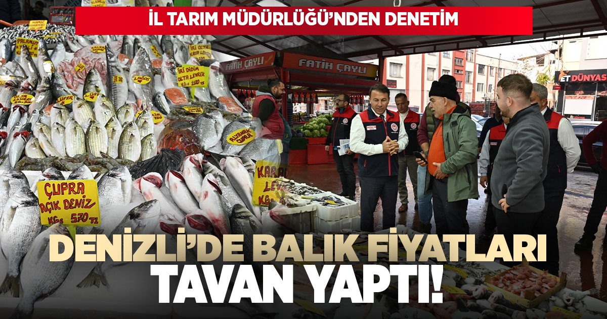 Denizli’de balık fiyatlarına denetim