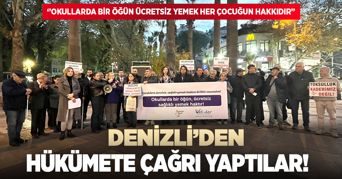 Denizli'den hükümete ücretsiz yemek çağrısı!