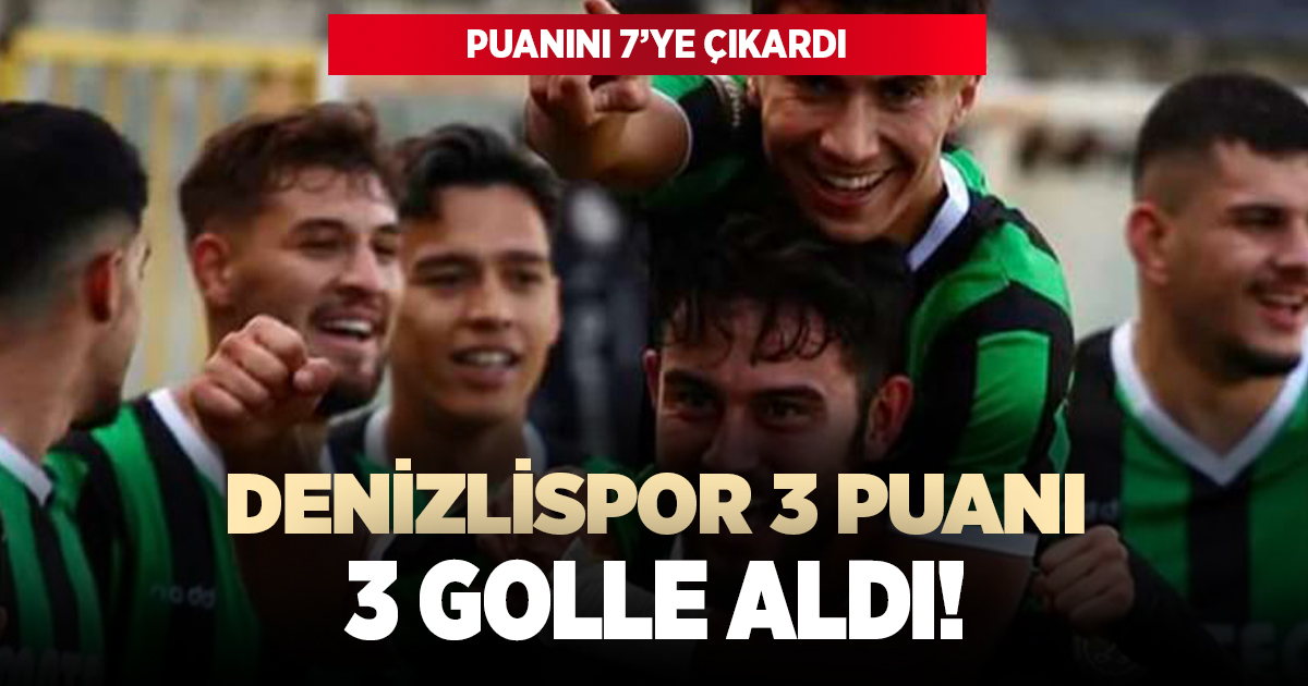 Denizlispor 3 puanı 3 golle aldı!