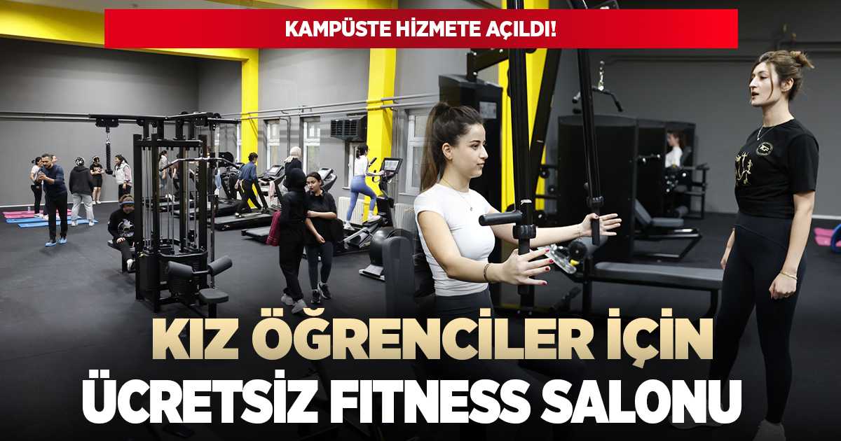 Kız öğrenciler için ücretsiz fitness desteği!