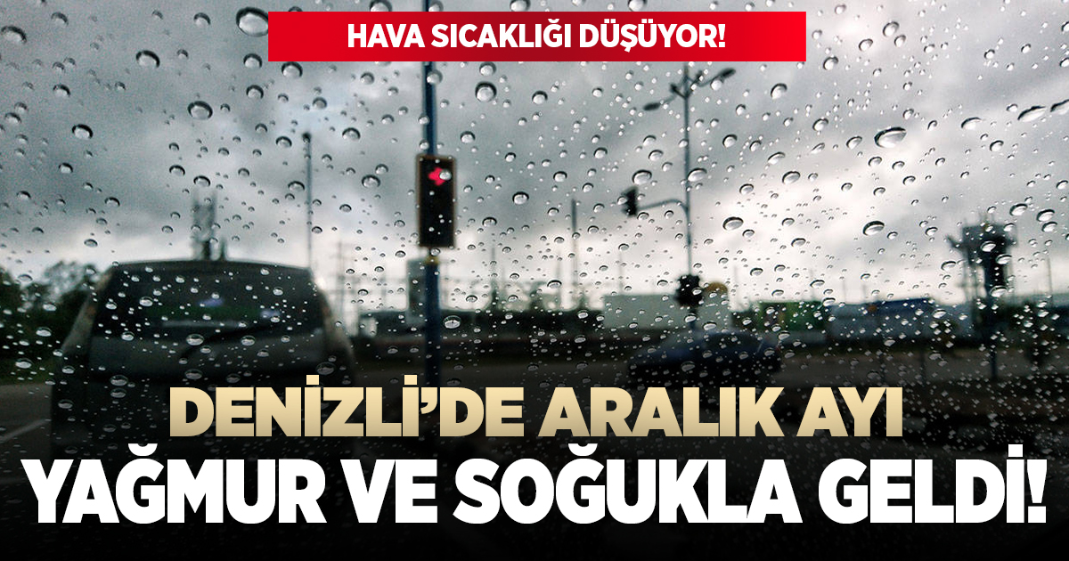 Denizli'de Aralık ayı soğukla geldi!