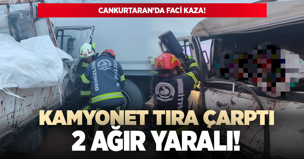 Cankurtaran'da feci kaza! 2 ağır yaralı