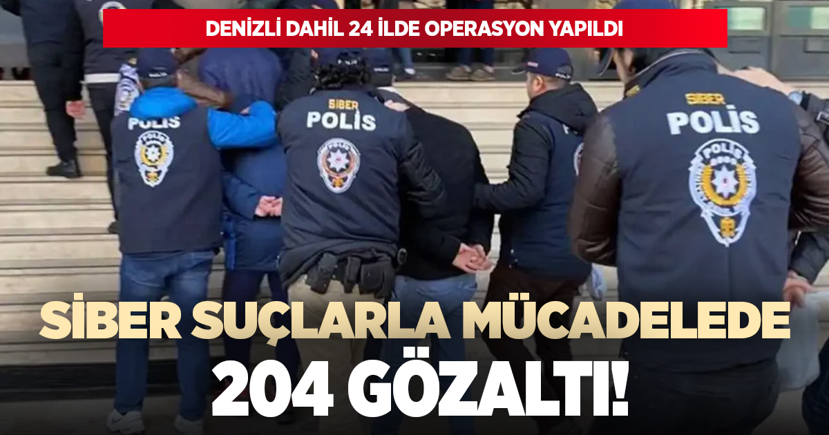 Denizli dahil 24 ilde siber operasyonu!