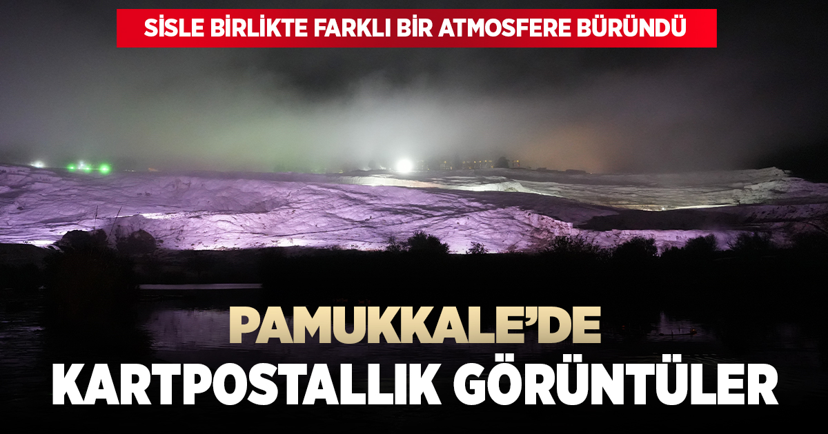 Pamukkale'de kartpostallık görüntüler