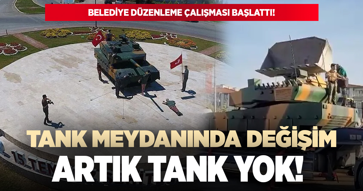 Tank meydanında artık tank yok!