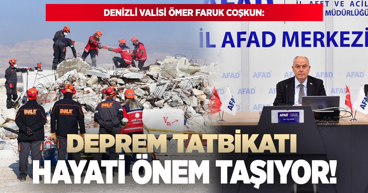 Deprem tatbikatı hayati önem taşıyor!