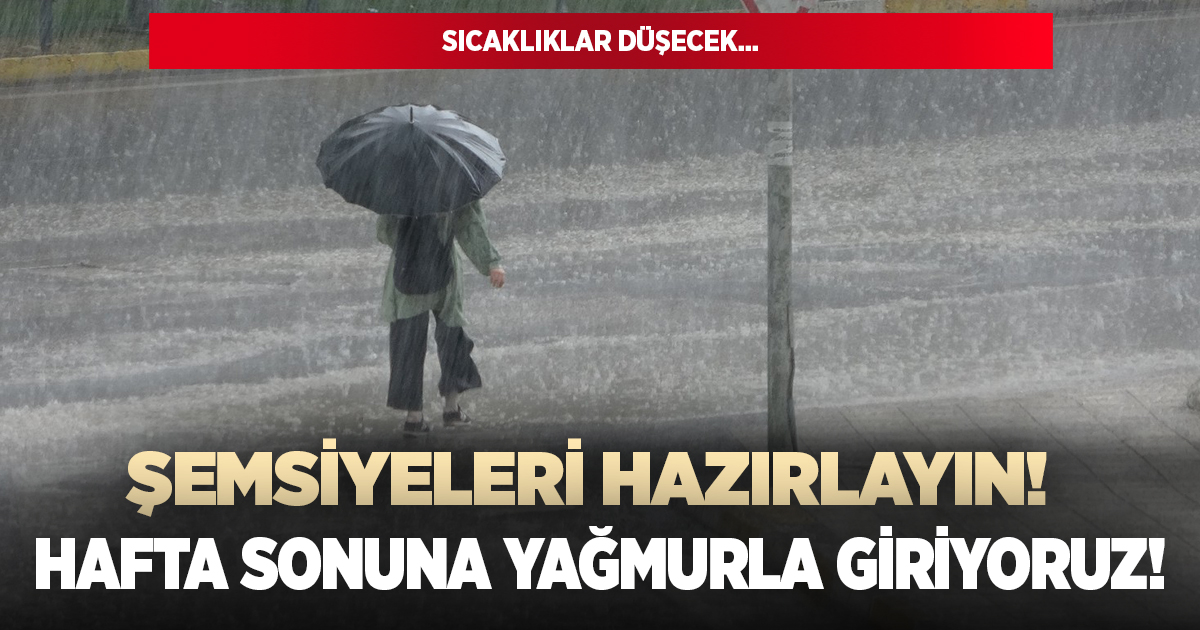 Denizli hafta sonuna yağmurla girecek!
