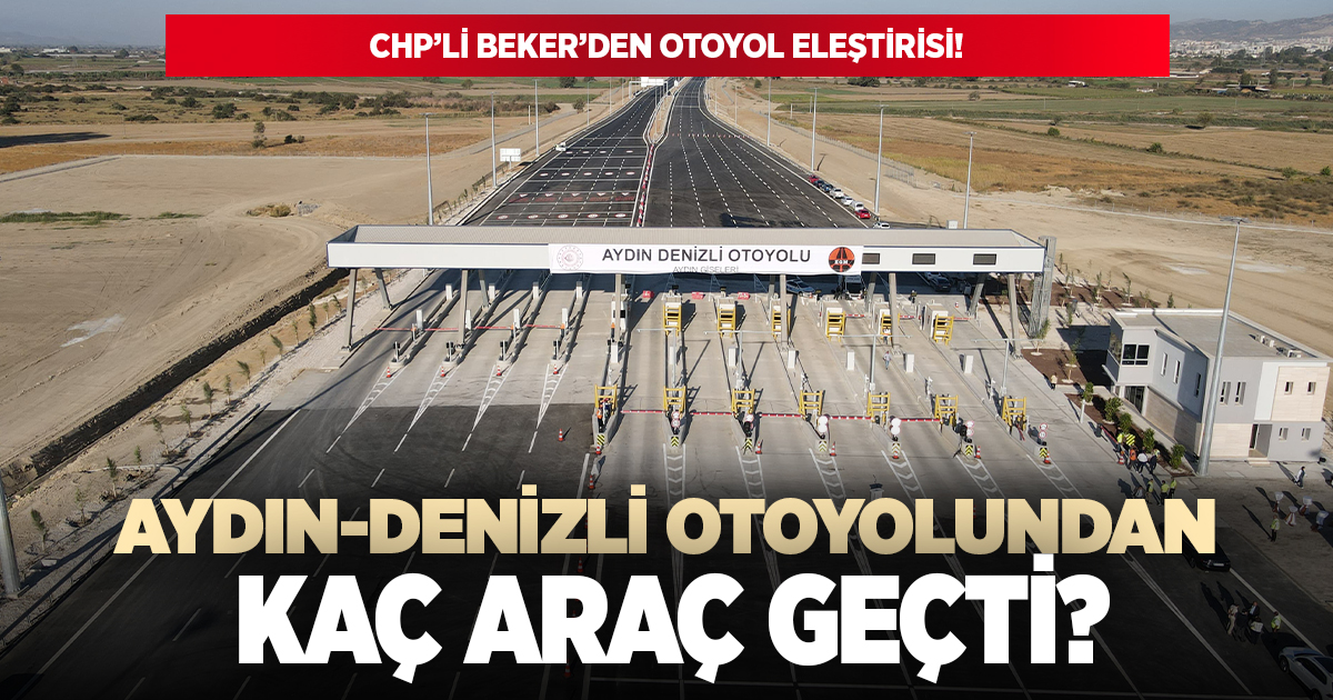 Aydın-Denizli otoyolundan kaç araç geçti?