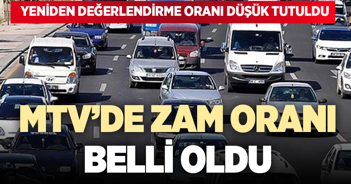 MTV ve harçların yeniden değerlendirme oranı düşük tutuldu: Yüzde 18,95 olarak uygulanacak