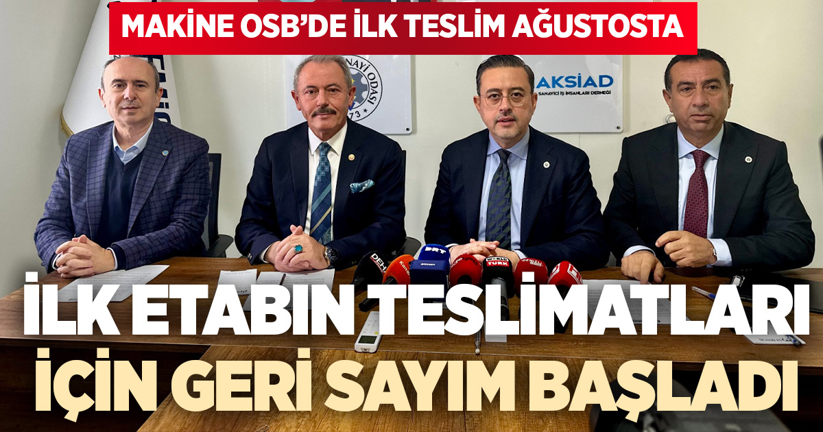 Denizli’nin yeni organize sanayi bölgesi Makine İhtisas OSB’de ilk etap tamamlanıyor