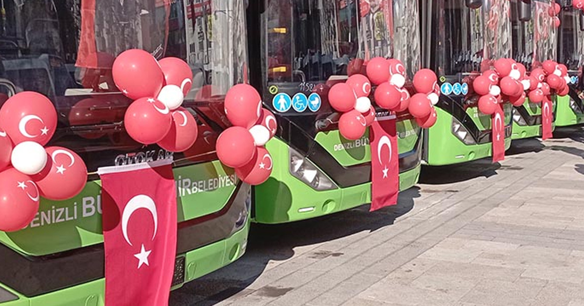 30 yeni körüklü otobüs sefere başladı