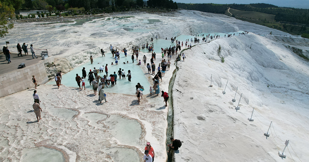 Pamukkale 2025'in en fazla ziyaret edilen 2'inci örenyeri oldu
