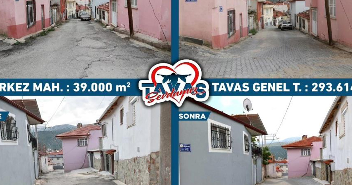 Tavas’ta 2024-2025 yıllarında üst yapıya büyük yatırım yapıldı