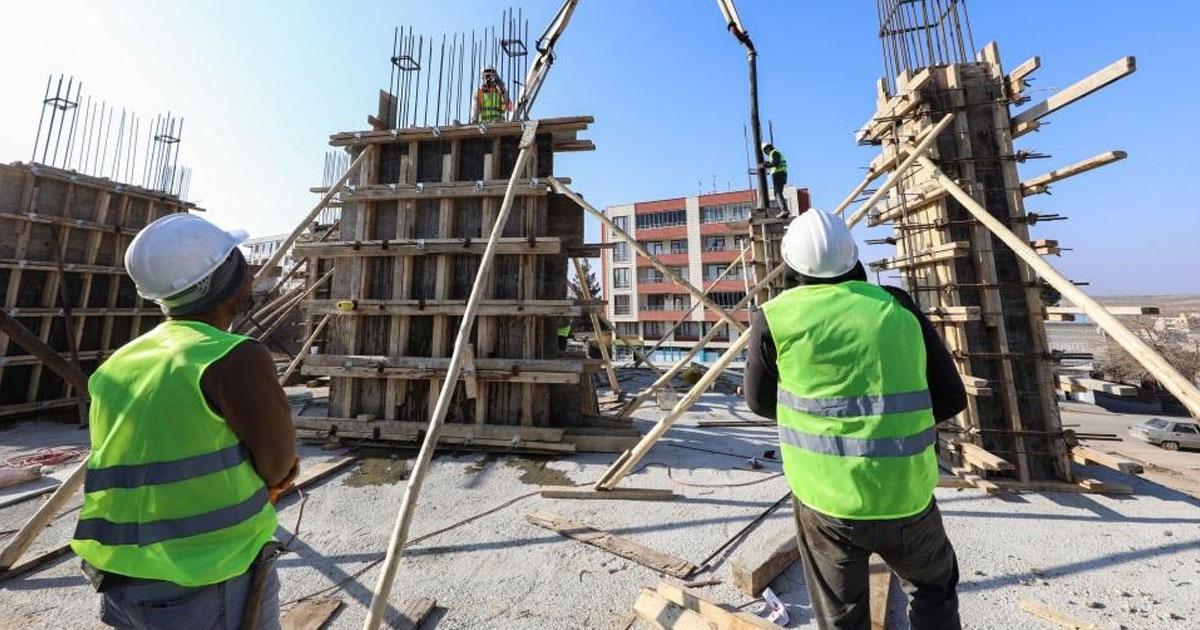 Yıllık inşaat üretimi yüzde 22,3 arttı