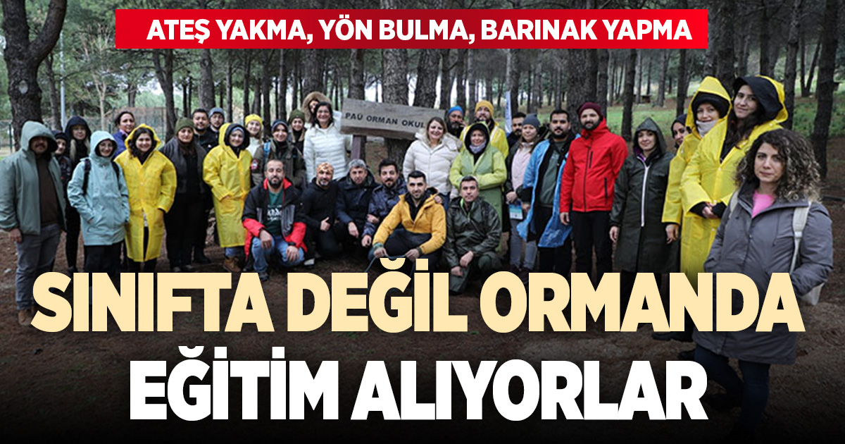 Orman okulu eğitmenleri, Denizli’de eğitim alıyor