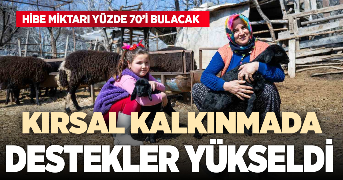 Kırsal kalkınma destekleri yükseltildi