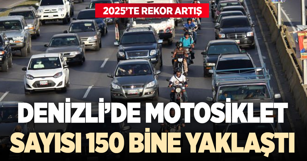 DENIZLI’DE MOTOSIKLET ISTILASI: 2025’TE REKOR ARTIŞLA 150 BINE YAKLAŞTI