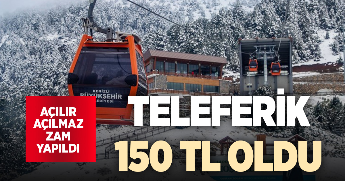 Denizli Teleferik’te yeni tarife tartışma yarattı
