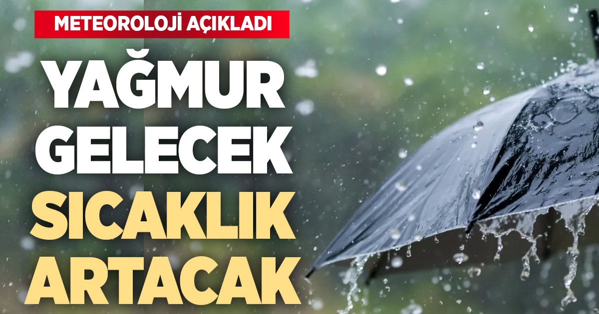 Denizli’ye yağış geliyor, ısı yükseliyor