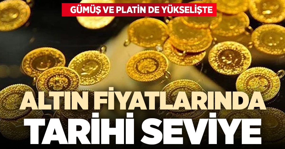 Altın fiyatlarında tarihi seviye