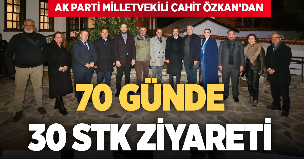 AK Parti Milletvekili Cahit Özkan’dan Denizli’de yoğun diyalog turu: 70 günde 30 STK ziyareti