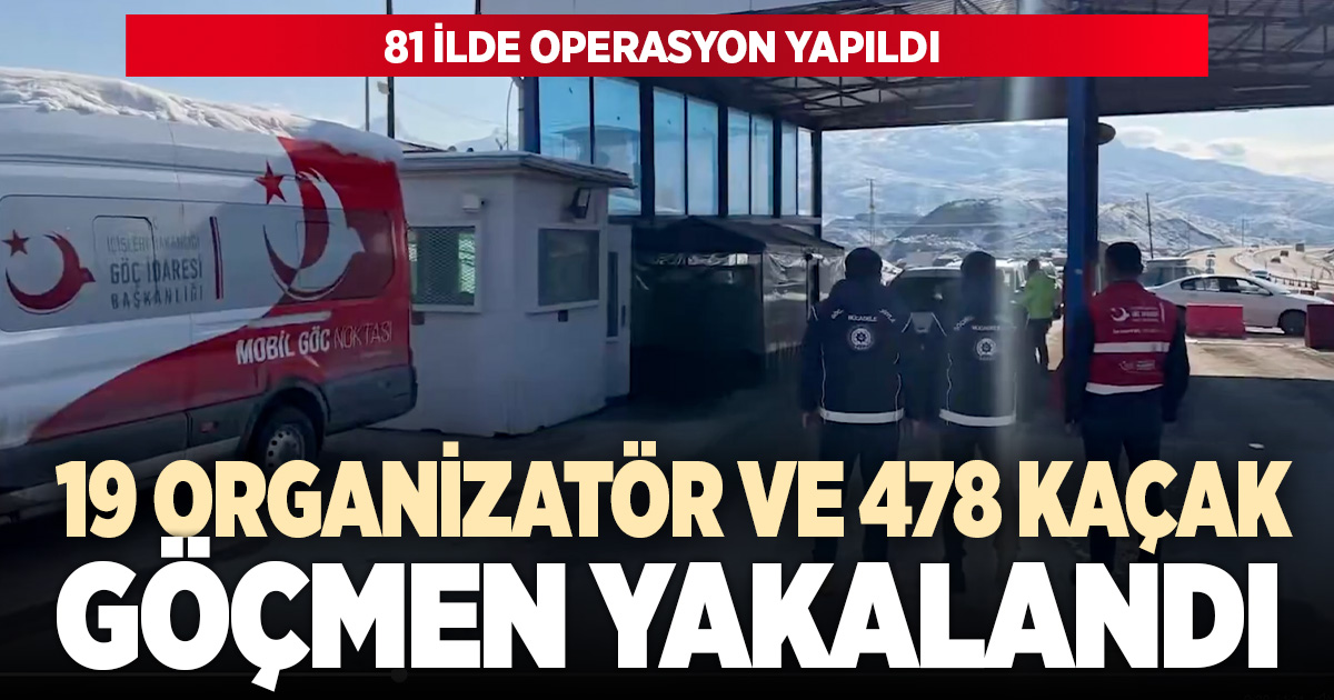 81 ilde göçmen kaçakçılarına büyük darbe