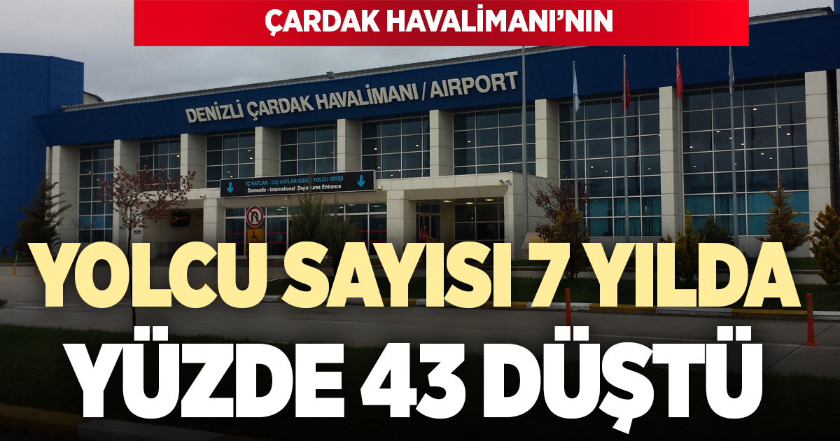 Çardak Havalimanı’nda Yolcu Sayısı 7 Yılda Yüzde 43 Azaldı