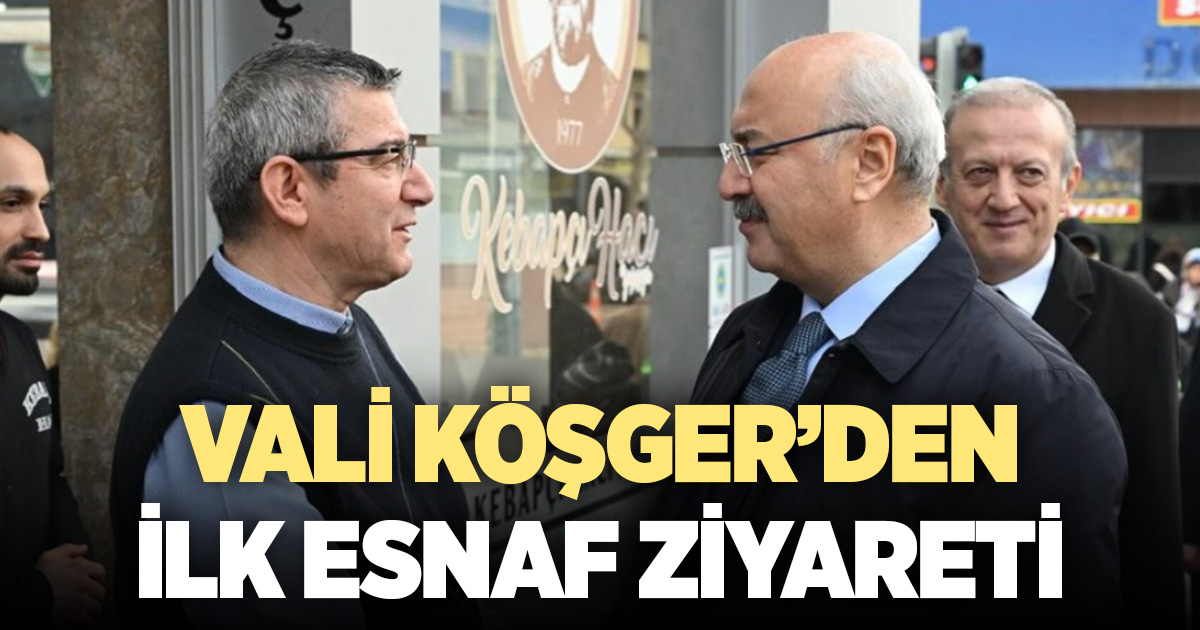 Denizli Valisi Köşger’den ilk esnaf ziyareti