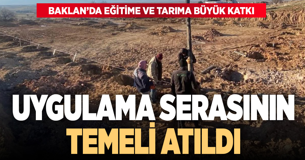 Baklan’da eğitime ve tarıma büyük katkı