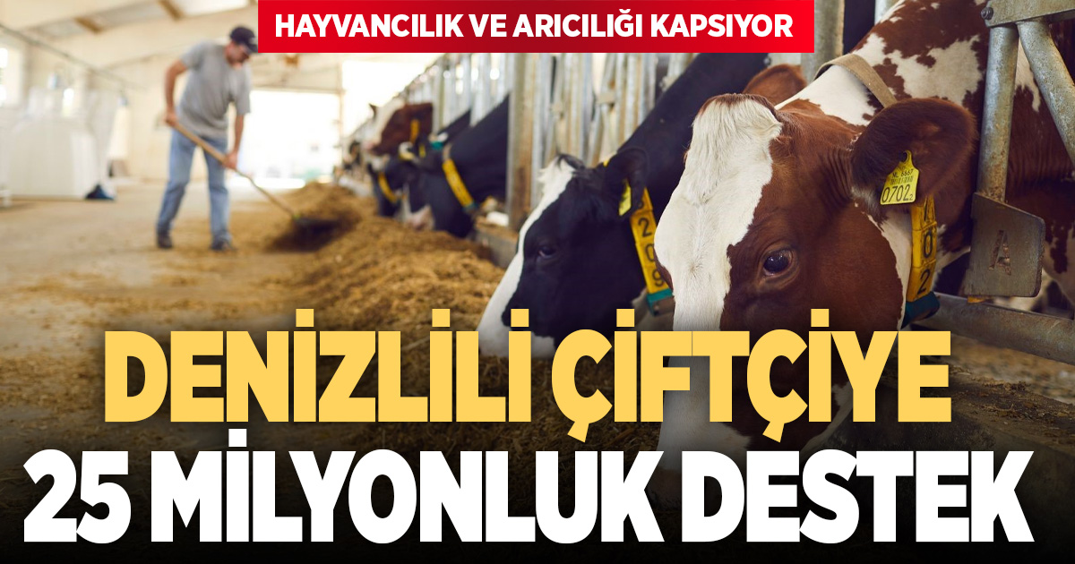 Denizli’de çiftçilere 25 milyon lirayı aşkın destek ödemesi