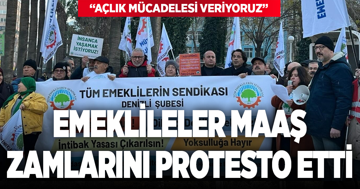 Emekliler meydanda isyan etti: Açlık mücadelesi veriyoruz