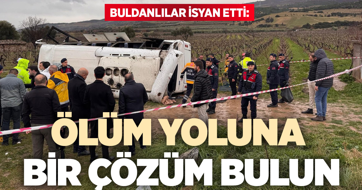 Buldanlılar, “Ölüm yolu” dedikleri yolun bir an önce yapılmasını istiyor