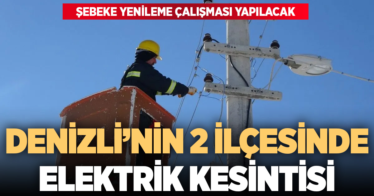 AYDEM’den Denizli’de Planlı Elektrik Kesintisi