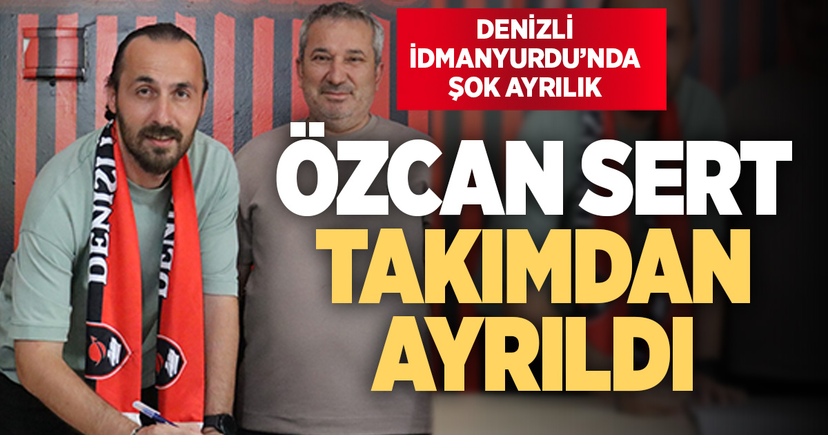 Teknik Direktör Özcan Sert görevinden ayrıldı