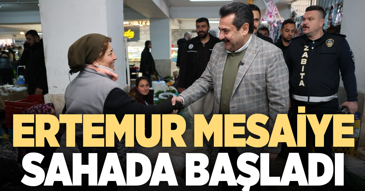 BAŞKAN ERTEMUR YENİ YILIN İLK MESAİSİNE SAHADA BAŞLADI