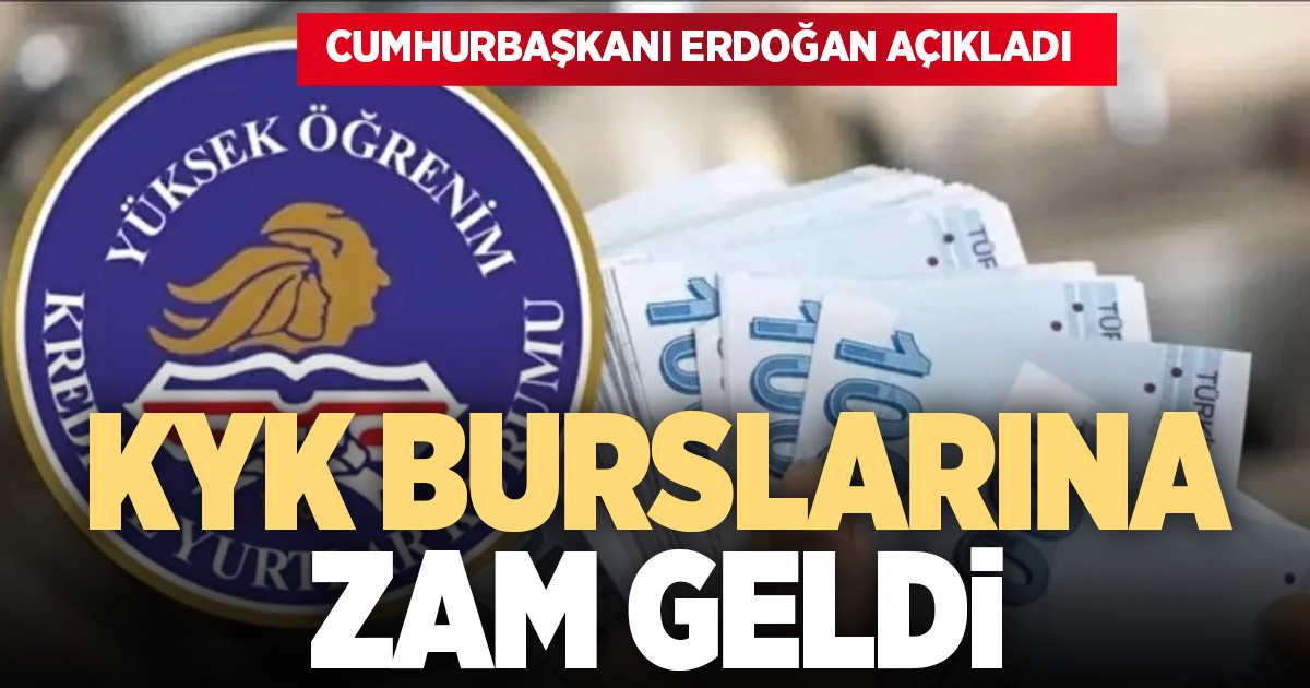 ⁠Cumhurbaşkanı Erdoğan duyurdu: Öğrenci burslarına yüzde 33 zam  